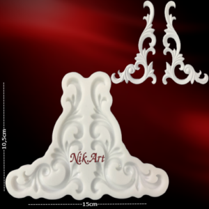 Καλούπι σιλικόνης Nik-Art 12,5x8cm KA1379