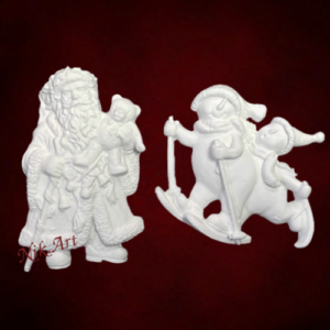 Πολυεστερικό αντικείμενο  5,5x8cm 2 τεμ.- PL4394