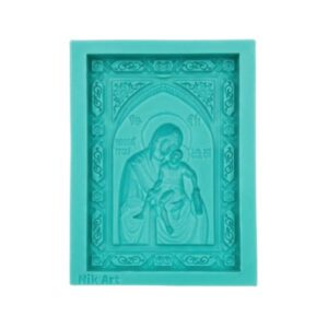 Καλούπι Σιλικόνης Παναγία Άξιον Εστί 13x17cm-NikArt Premium